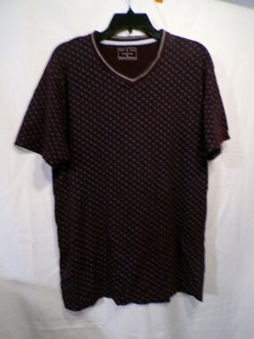 Day & Age Men's V-Neck Short Sleeve Patterned T-Shirt XL